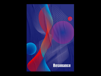 Poster Challenge Day 1 - Resounance abstract adobe adobe illustration adobe illustrator adobe photoshop art challenge clean concept creative design graphicdesign minimal poster poster design vector