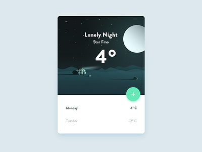 Weather UI clean weather