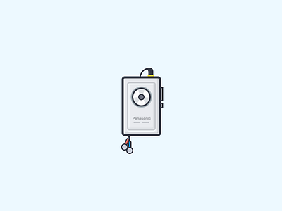 Walkman illustration walkman