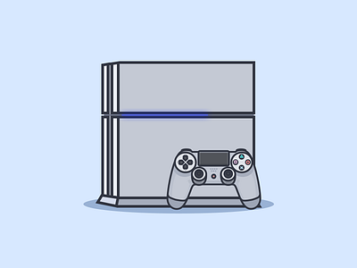 PlayStation4 game illustration playstation ps4