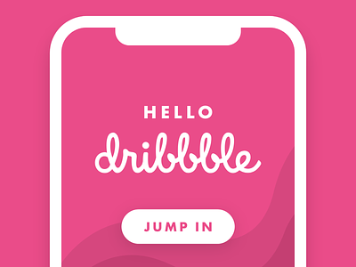 Hello Dribbble! design first shot hello dribbble hello world intro iphone mobile ui