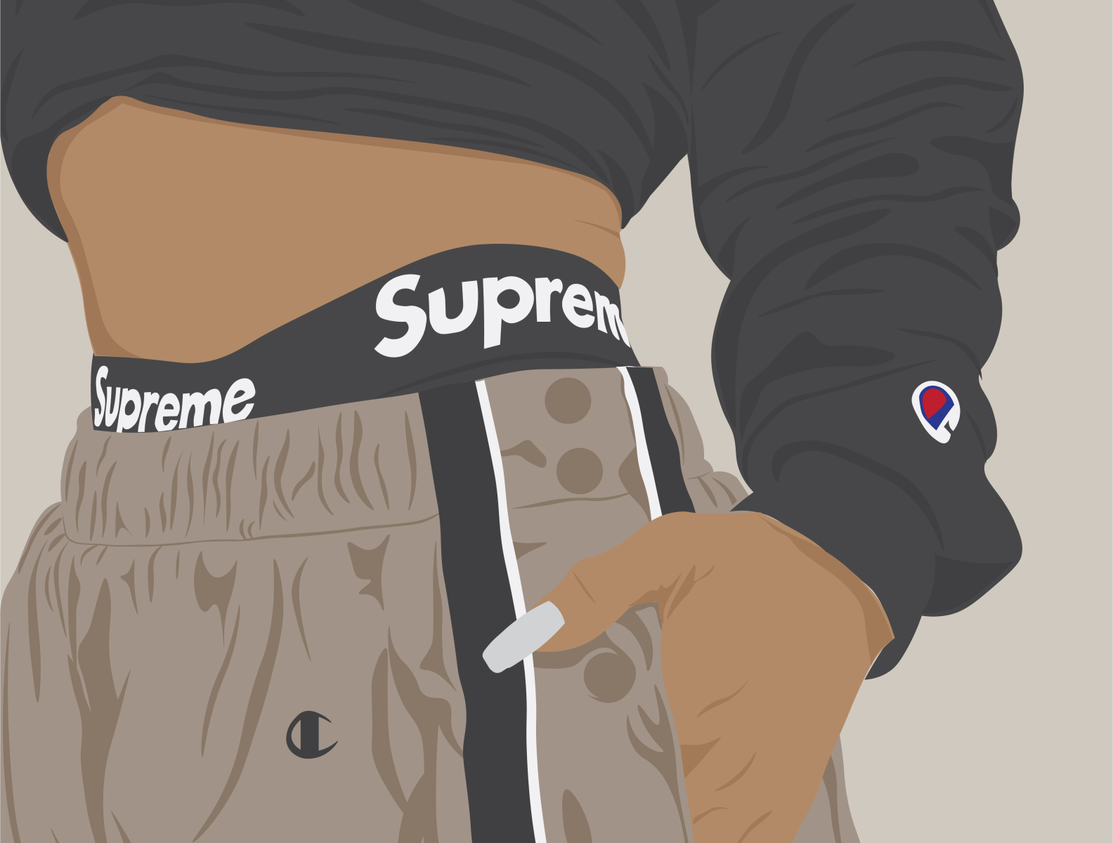 Supreme Boxers Illustration by Taylor Jacobs on Dribbble