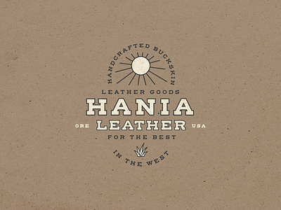 Hania Leather Logo Design