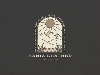 Hania Leather Logo Design adobe illustrator brand design branding branding and identity design graphic design illustration illustrator logo logo design minimalistic portland portland designer vector