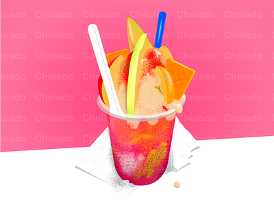 Delicious cholado artwork cholado design dessert fruits illustration tasty