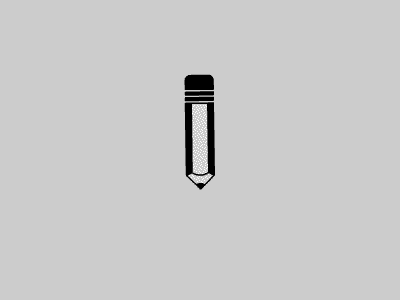 Pencil animation black flash icons minimal pen pencil white