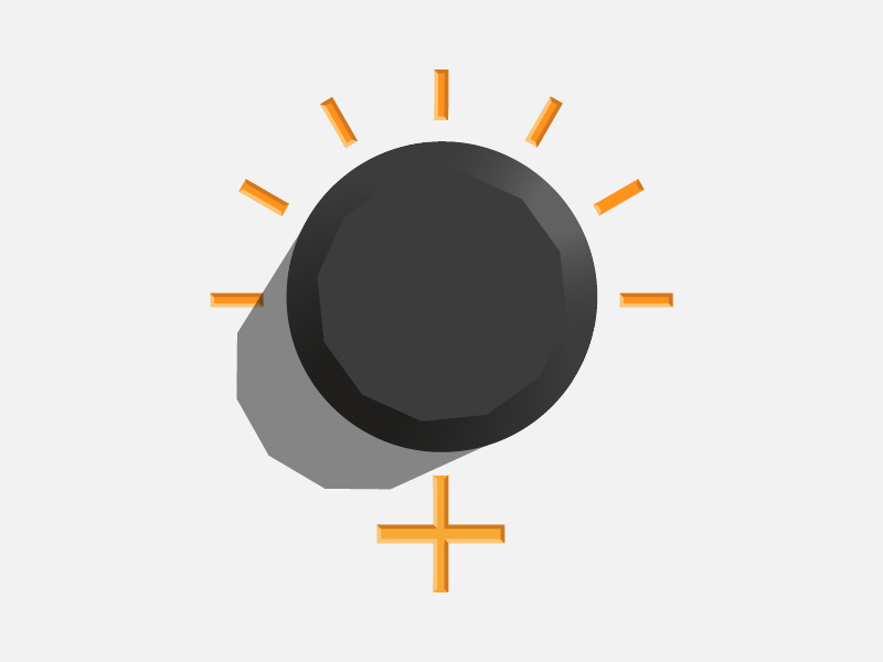 Dial Icon symbol volume orange knob speaker dial illustration design icons icon