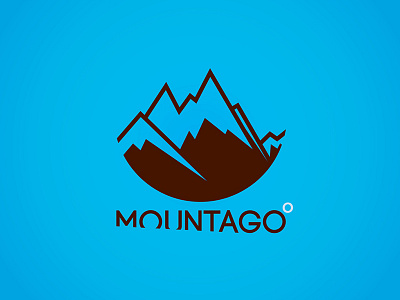 Mountago Hoody Emblem design logo logo design hoody mountain mountain sports skiing snow snow sports simple snowboarding