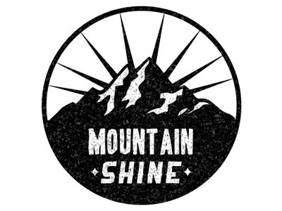 Mountain Shine font logo lost mountain rough type