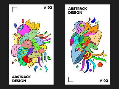 set doodle 2 abstract abstract art abstract design design doodle doodle art doodles dummy illustration vector