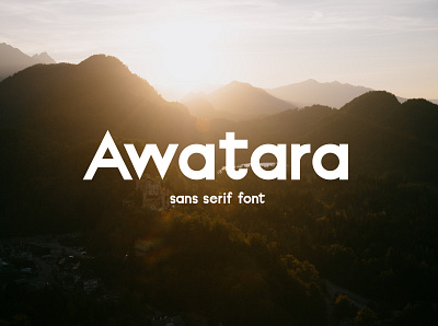 Awatara font design font font design font family fonts sans serif type typography