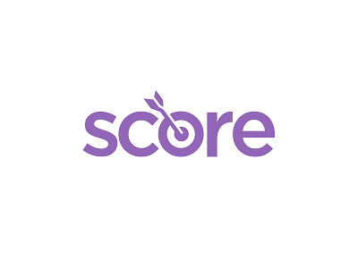 Score Logo archery arrow logo logomark mark target type typography