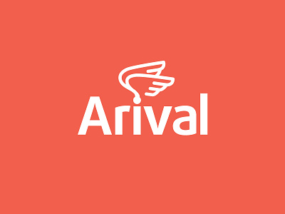 Arival Delivery Logo logo logomark mark type typography wings