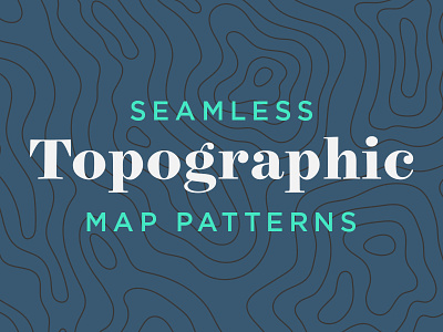 Seamless Topographic Map Patterms
