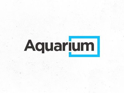 Aquarium Logo Concept aquarium logo unused