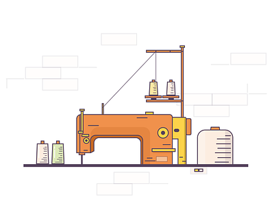 Sewing Machine illustration