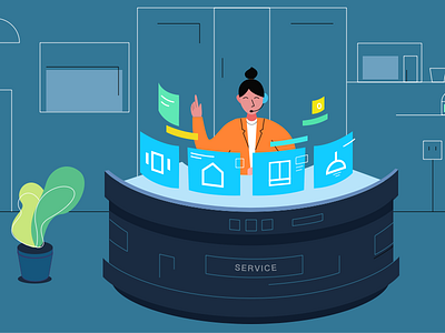 Service design illustration