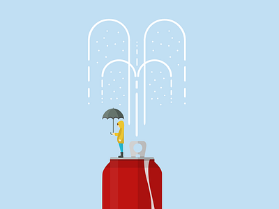Foodie Weather · Rainy foodie play with food raining rainy soda umbrella weather