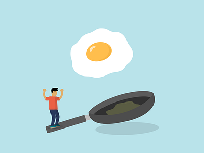 Foodie Weather · Sunny egg foodie fried egg fried pan play with food sunny sunny egg weather