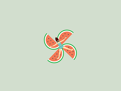 Summer Illustration spin summer watermelon