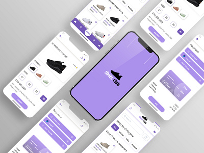 Shoes Club app e commerce app shoes app ui ux