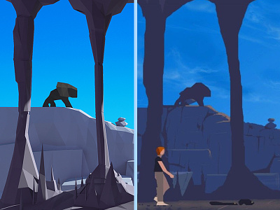 Another World 3d another world low poly maya video game