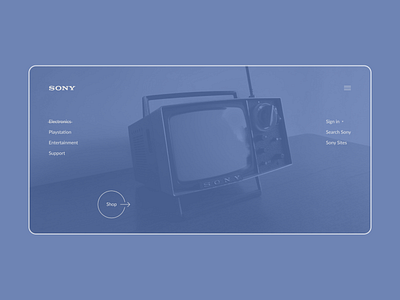 Redesign Sony design flat graphic design illustration minimal music typography ui ux web website