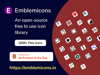 Emlemicons - Open source 1000+ free icons iconography icons icons design icons pack icons set iconset