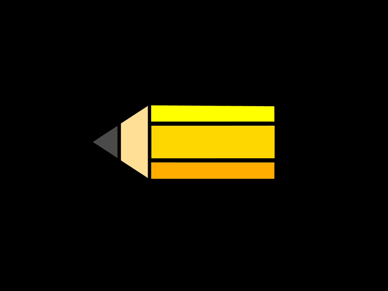 Personal Logo Animation animation gif logo pencil perspective