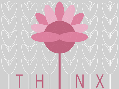 Thank you, Sara! daisy dribbble flower gray grey invite pink sans serif thank you thanks thnx