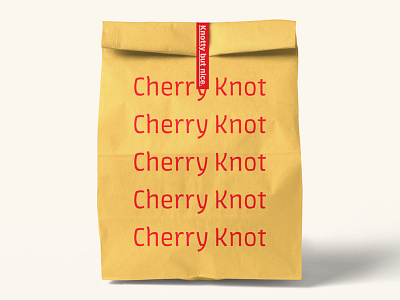 Cherry Knot Bag adobe adobe live adobe live challenge alcohol business card cherry ice cream liquor minimal orange pink red