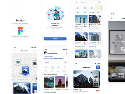 Jejalan | Property and Travel App apart app design house indonesia knowledge mobileapp property rent travel travelapp vacation