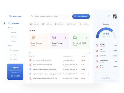 Dashboard File Manager