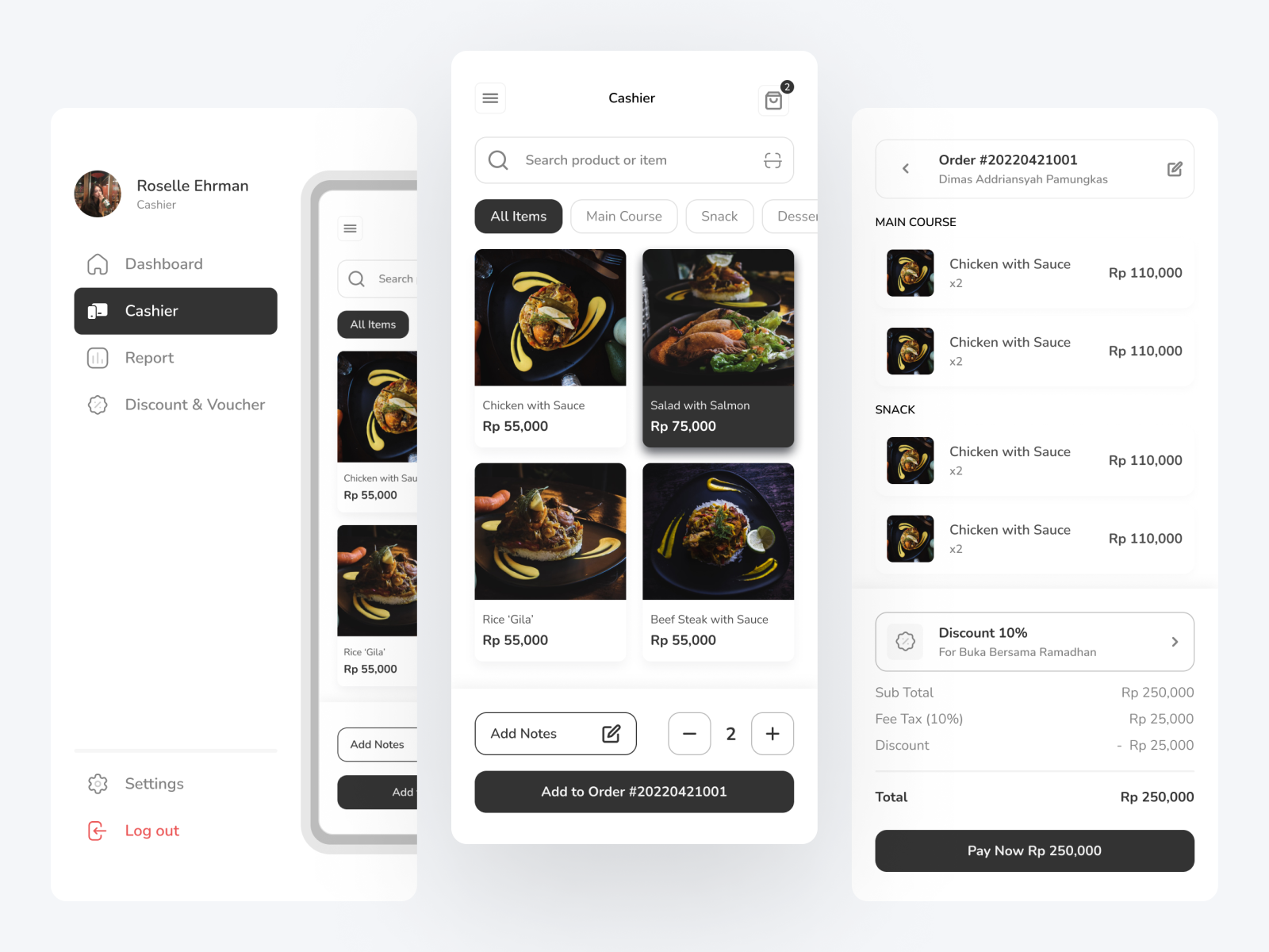 Cashier Point of Sale Mobile App by Dimas Addriansyah Pamungkas on