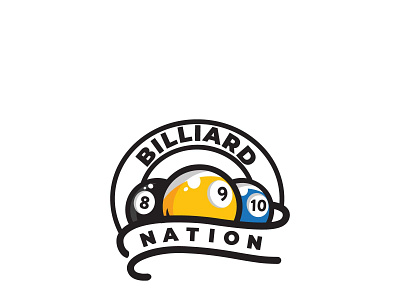 Billiard Nation Logo Concept billiard logo conceptual design graphic design logo sports logo vector