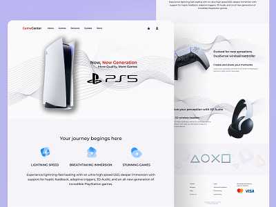 PlayStation console services 2 design figma game playstation product design ui ui design user interface ux ux design web