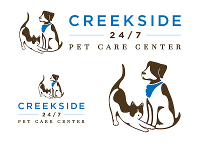 Creekside Animal Clinic branding