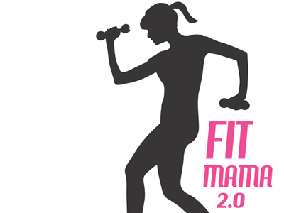 Logo Design - Fit Mama 2.0 crossfit exercise illustrator logo