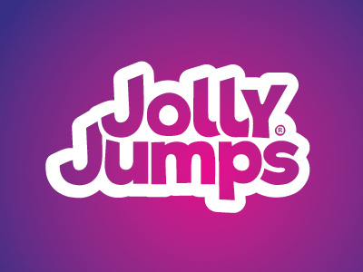 Jolly Jumps Logo Brand Development brand logo pink purple