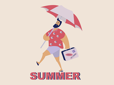 summer illustration design illustration