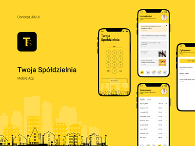 Twoja Spółdzielnia - Concept UX/UI mobile app app design mobile app ui ux