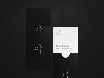 UX/UI...logo & business card branding business card design logo minimal ui ux