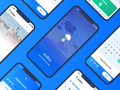 AirBox App airmail app service ui ui ux design ux