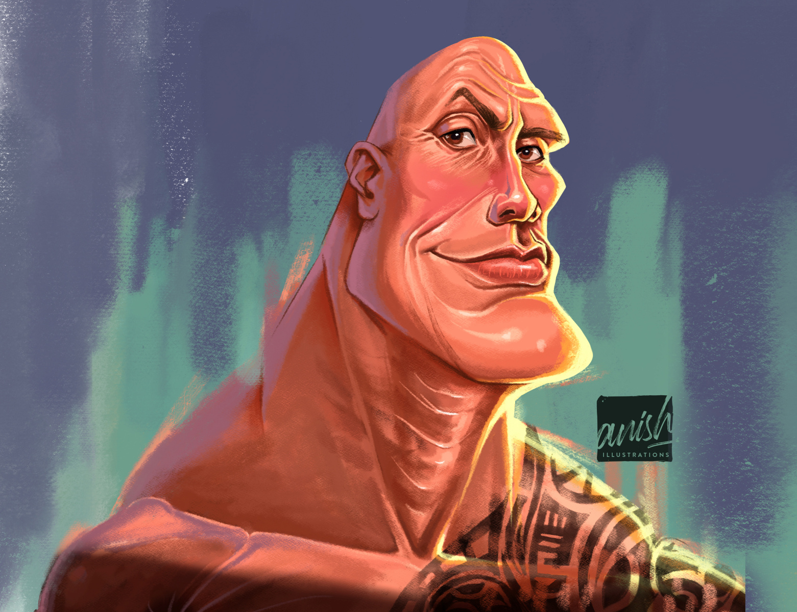 Dwayne Johnson by Anish on Dribbble