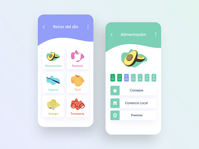 Eco App app app design design illustrations minimal ui ux