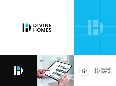 Divine Homes Branding branding divine home homes logo minimal