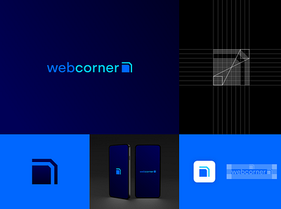 Webcorner Logo Branding branding corner logo logotype web web logo design weblogo