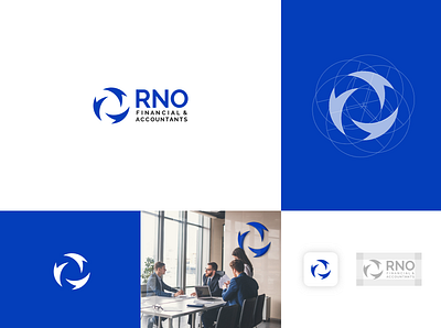 RNO Financial Logo brand branding financial financial app financial services logo logotype