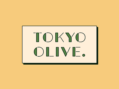 Tokyo Olive font font design type type design typeface