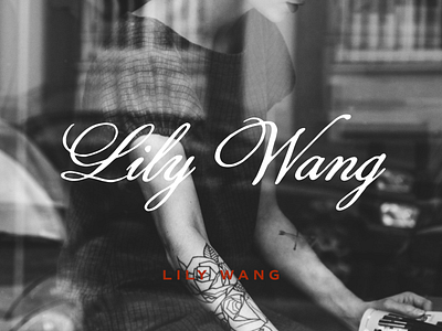 Lily Wang font font design script type design typeface